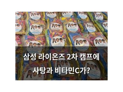 삼성 라이온즈 2차 캠프에 사탕과 비타민C가?