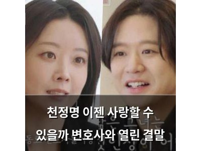 천정명 이젠 사랑할 수 있을까 변호사와 열린 결말