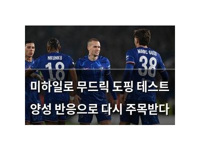 미하일로 무드릭 도핑 테스트 양성 반응으로 다시 주목받다