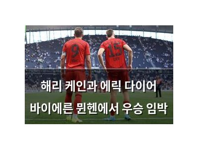 해리 케인과 에릭 다이어 바이에른 뮌헨에서 우승 임박